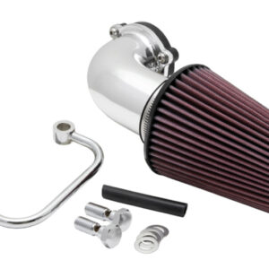 K&N Filters 57-1126P FIPK air intake system with polished chrome aluminum intake tube