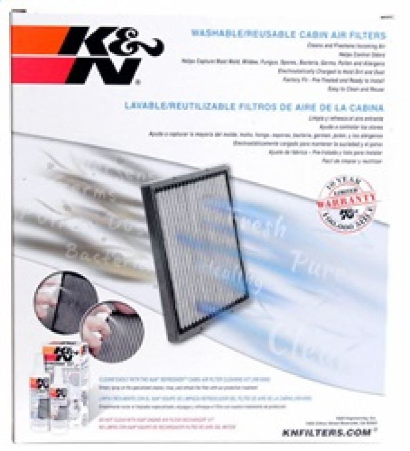 K&N Filters VF3004 Cabin Air Filter - Image 8