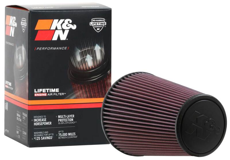 K&N Filters RU-5046 Air Filter showcasing pliable rubber flanges