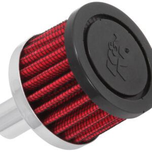 K&N 62-1020 crankcase vent filter with chrome-plated steel base