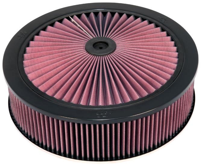 Close-up of K&N XStream Air Flow Top filter design