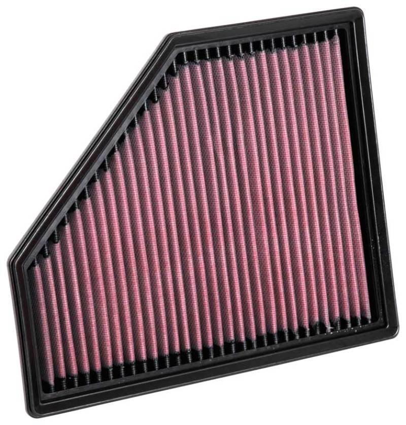 Close-up of K&N 33-3136 washable and reusable air filter