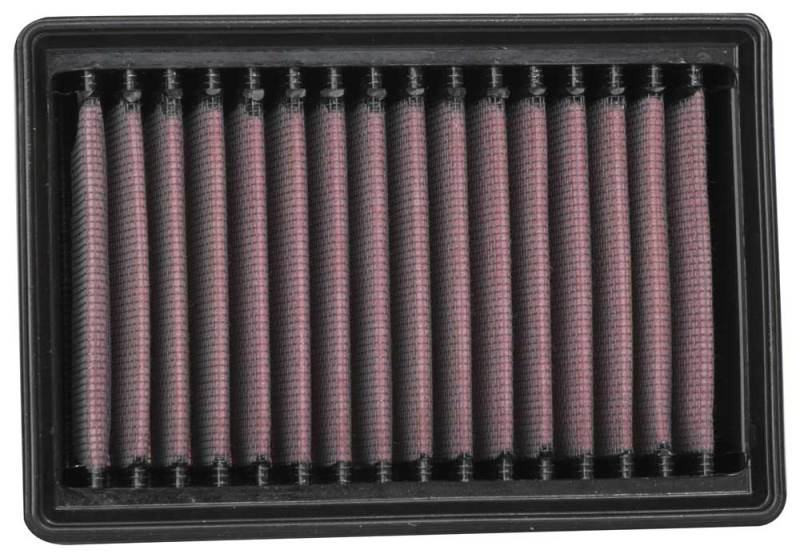 Close-up of K&N BM-1121 Air Filter showing premium oiled cotton gauze