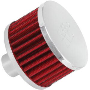 K&N 62-1170 crankcase vent filter with chrome-plated steel top