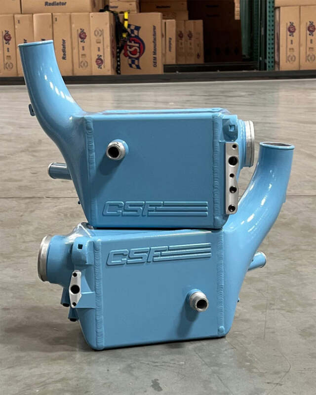 CSF 8178MSB Twin Charge-Air-Cooler Set in M Stripe Blue