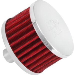 K&N Filters 62-1160 crankcase vent filter with chrome-plated steel top