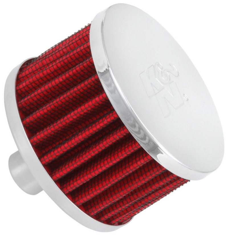 K&N Filters 62-1160 crankcase vent filter with chrome-plated steel top