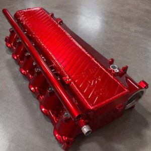 CSF 8200CAR Charge-Air Cooler Manifold in Candy Apple Red