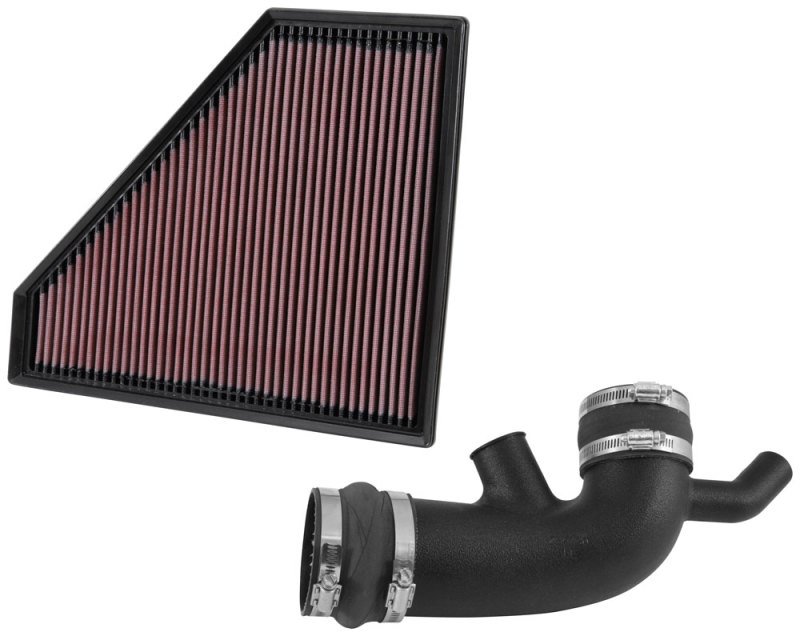 K&N high-flow air filter included with 57-3094