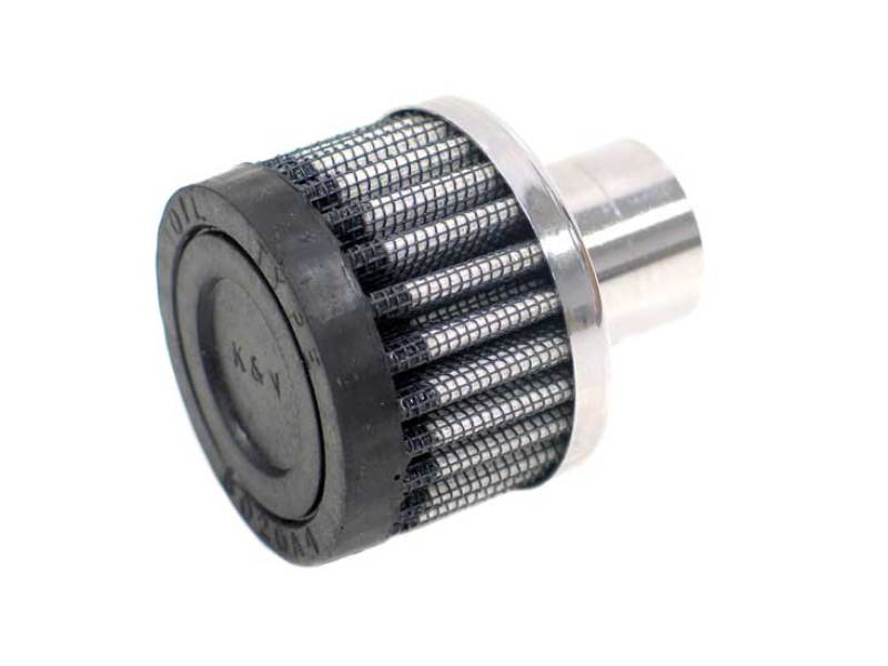 Close-up of K&N 62-1040 crankcase vent filter installation