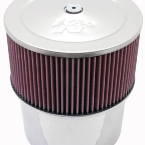 K&N Filters 58-1210 air filter assembly with stainless steel finish