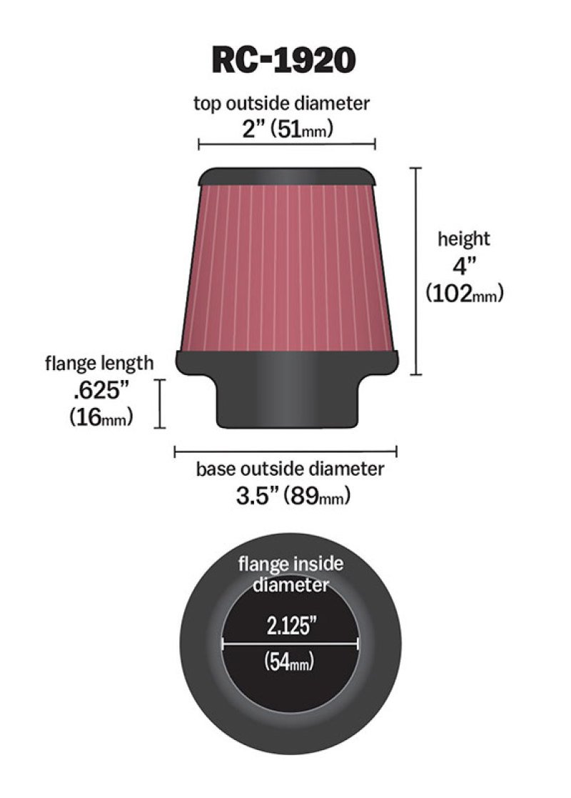 K&N Filters RC-1920 Air Filter for versatile applications