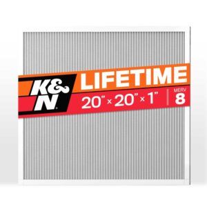 K&N HVC-8-12020 washable HVAC filter with MERV 8 rating