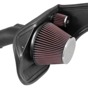 K&N Filters 63-3084 air intake system with high-density polyethylene tube