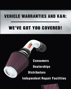 K&N Filters 89-11835-1 Tri-Fold Mini Warranty Brochure