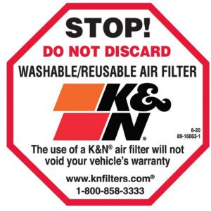 K&N Filters Body Decal 89-16063-1