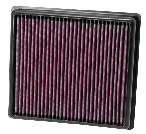 K&N air filter improving airflow and horsepower