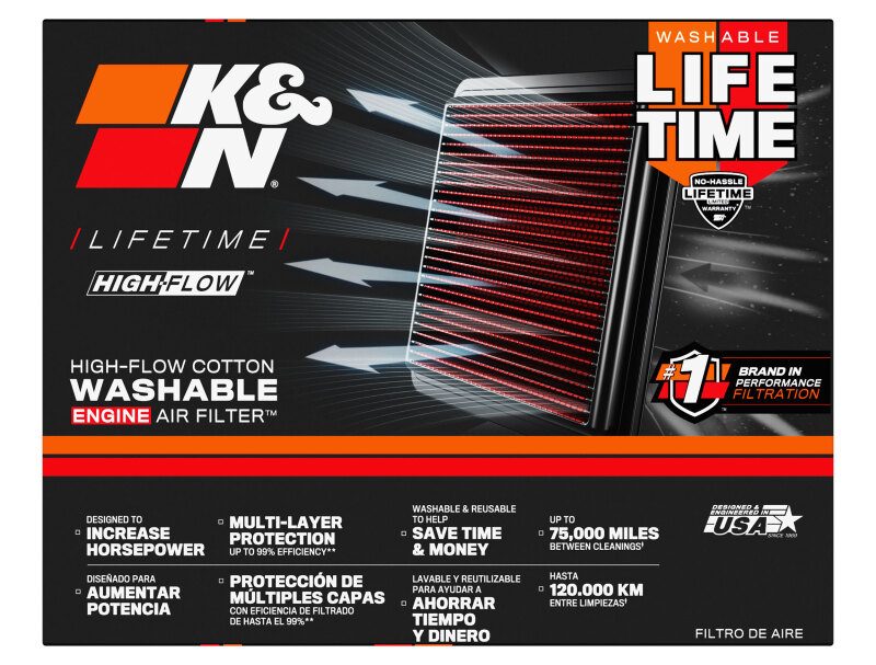 K&N Filters BM-1611 High-Flow Air Filter for Motorcycles - Image 8