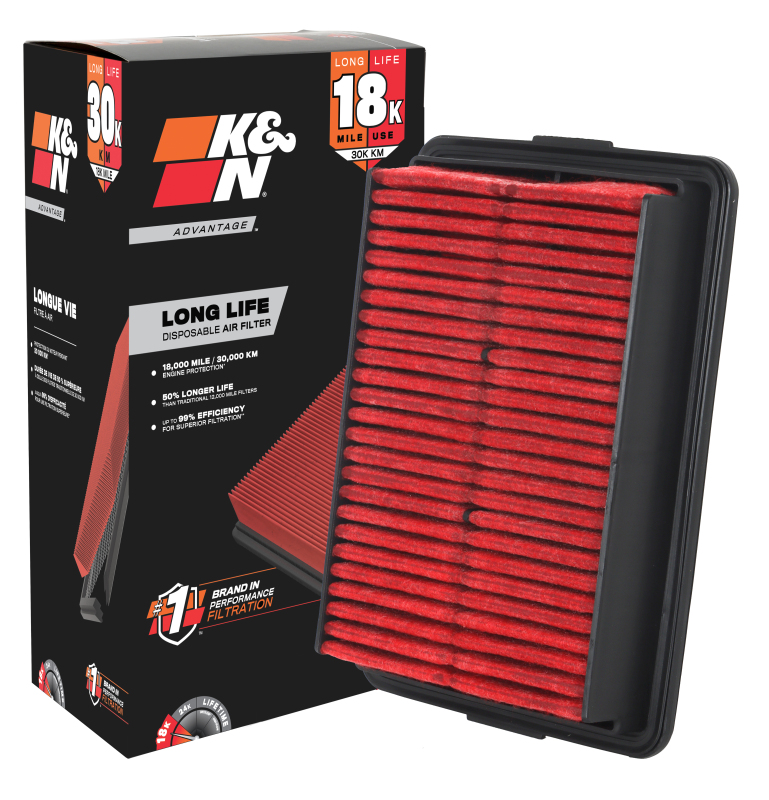 Close-up of K&N Filters KNA-5050 Air Filter media