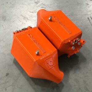 CSF 8109FO Twin Charge-Air-Cooler Set in Fire Orange