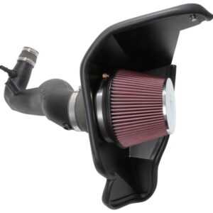 K&N Filters 63-2606 Air Intake System with high-density polyethylene tube