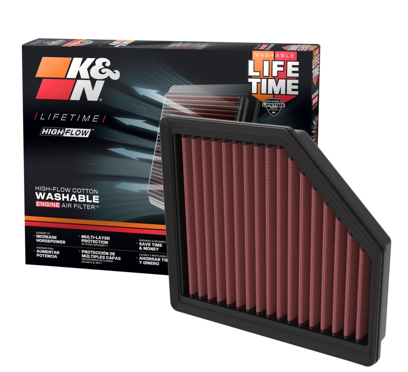 K&N 33-3174 High-Flow Air Filter for Mitsubishi and Nissan - Image 4