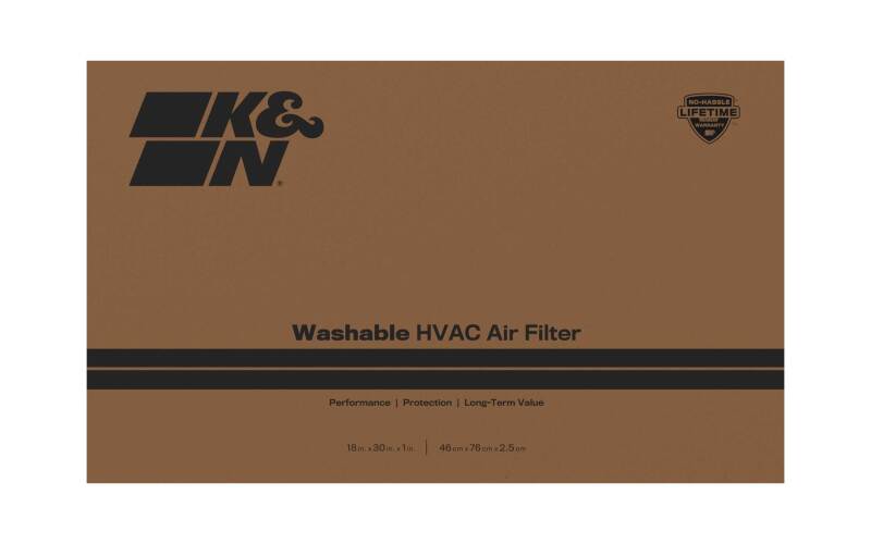 MERV 8 rated K&N reusable air filter