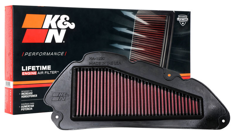 Durable construction K&N air filter