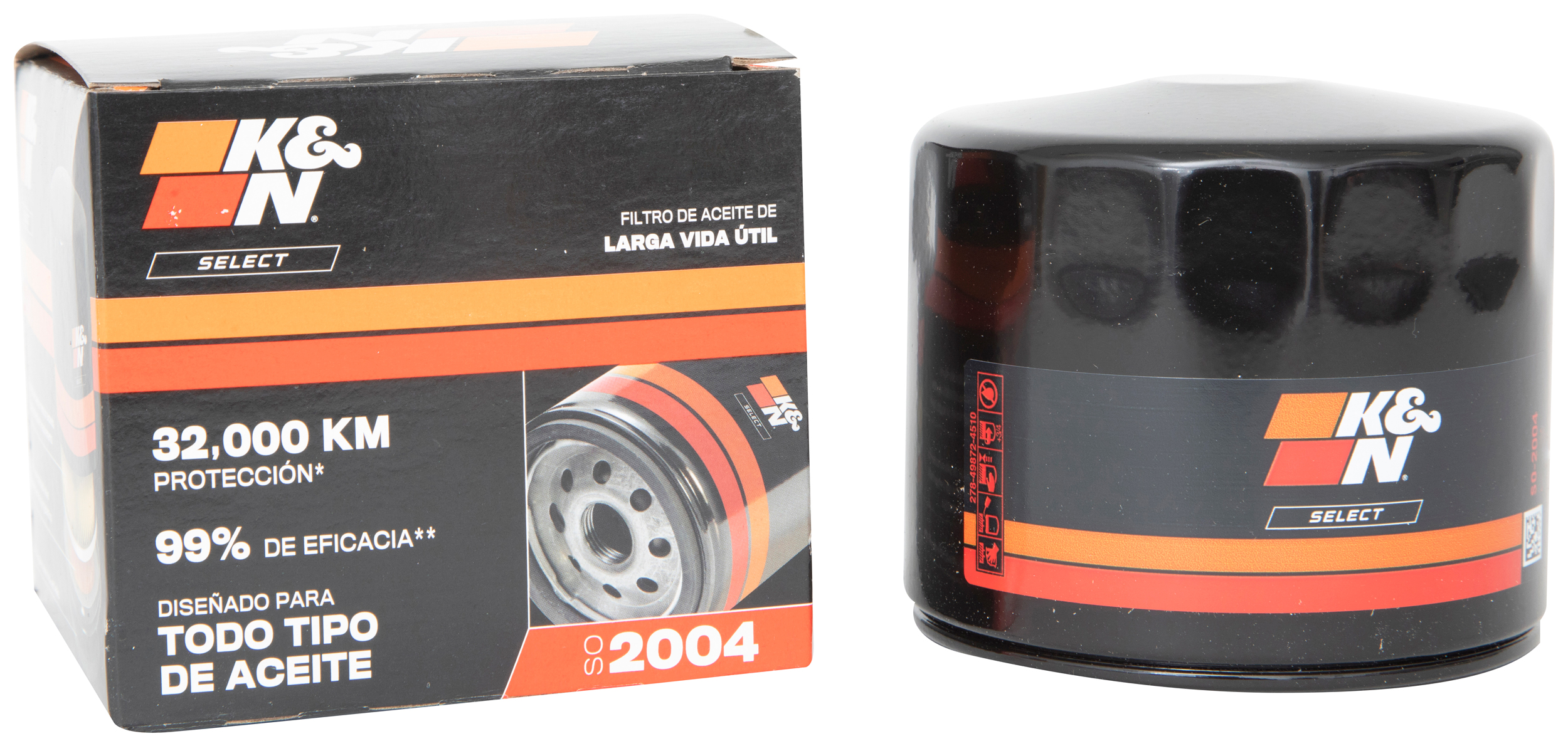 K&N SO-2004 oil filter showcasing its high capacity filtration
