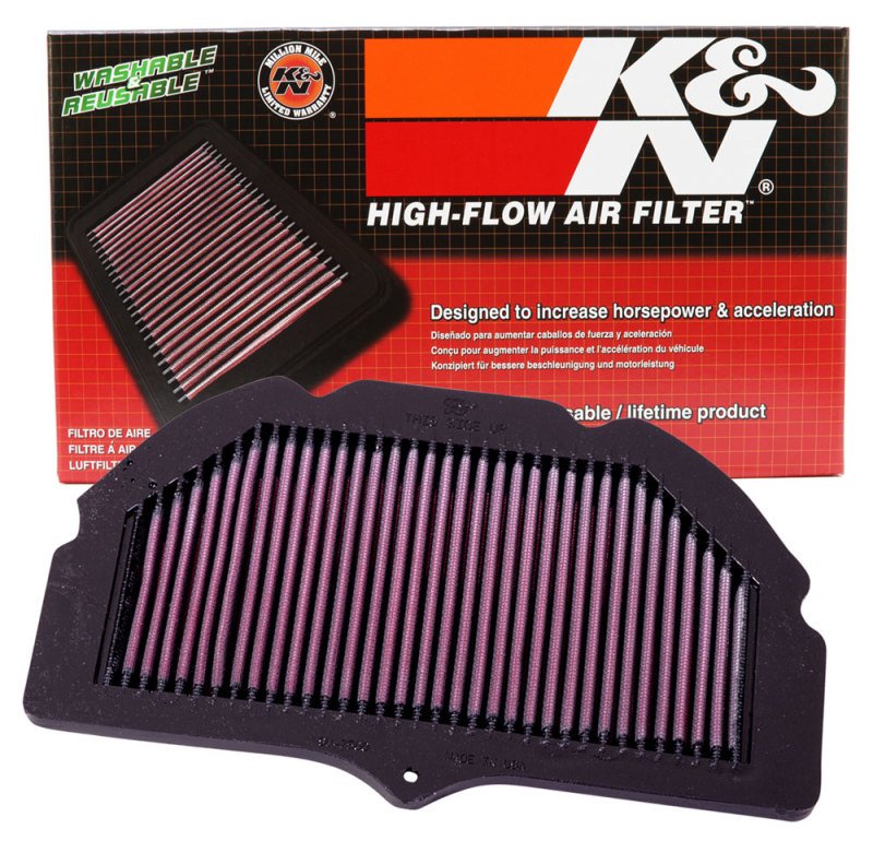 Washable and reusable K&N motorcycle air filter