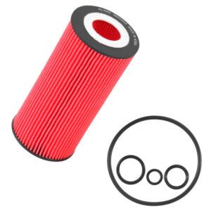 K&N PS-7033 Performance Silver Cartridge Oil Filter front view
