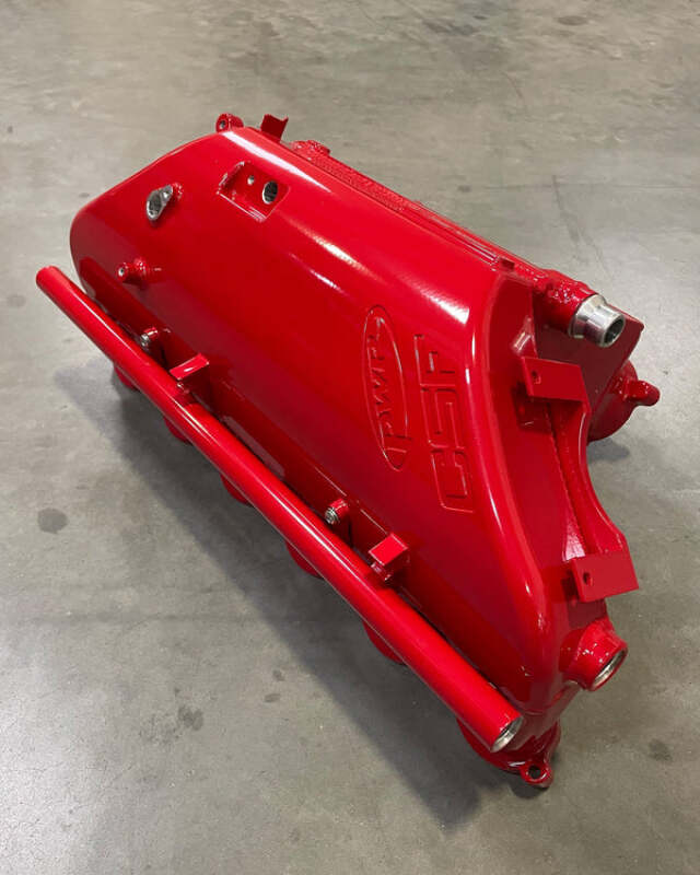CSF 8233FER Charge-Air Cooler Manifold in Fire Engine Red
