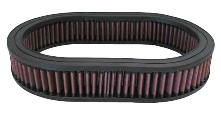 Layered oiled cotton media in K&N E-3505 air filter
