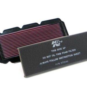 K&N HA-1596 High-Flow Air Filter for Motorcycles