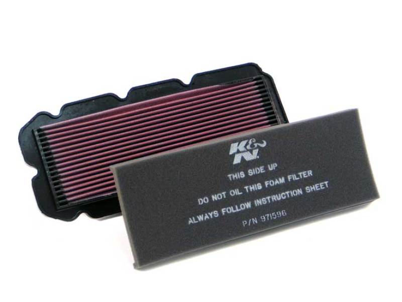 K&N HA-1596 High-Flow Air Filter for Motorcycles