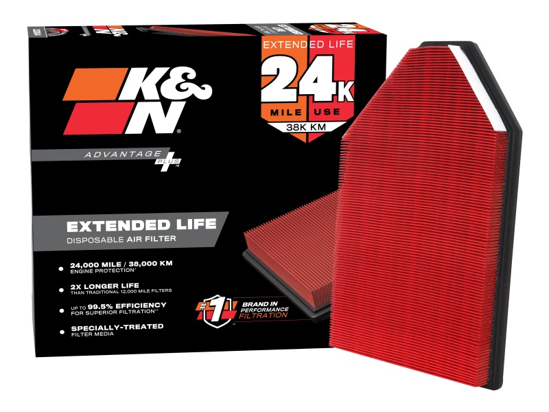 K&N Filters KNX-2460 Air Filter installed in air box