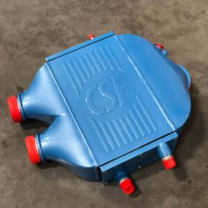 CSF 8082BJ Top Mount Charge-Air-Cooler in Blue Jeans finish
