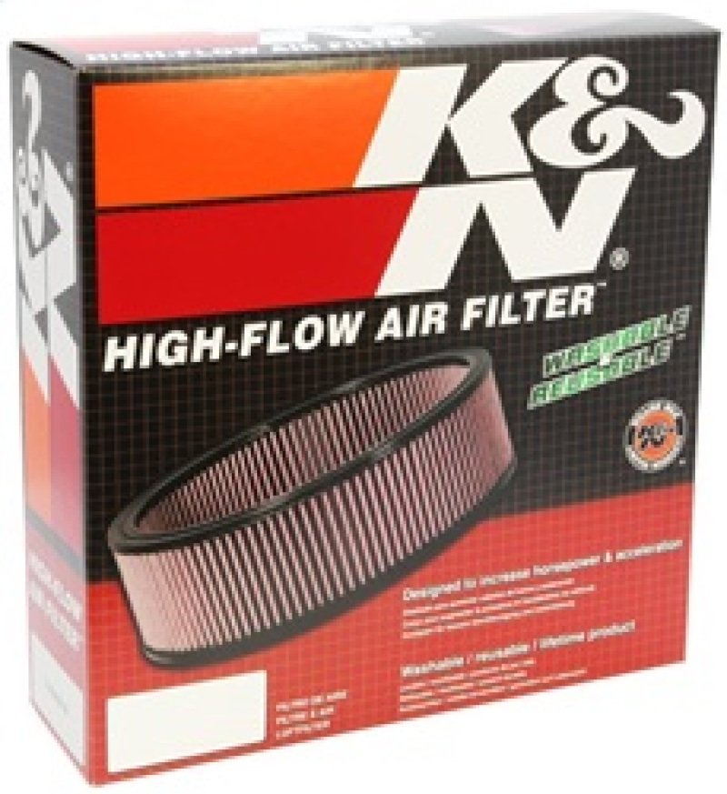 K&N E-1500 High-Flow Air Filter - Washable & Reusable - Image 6