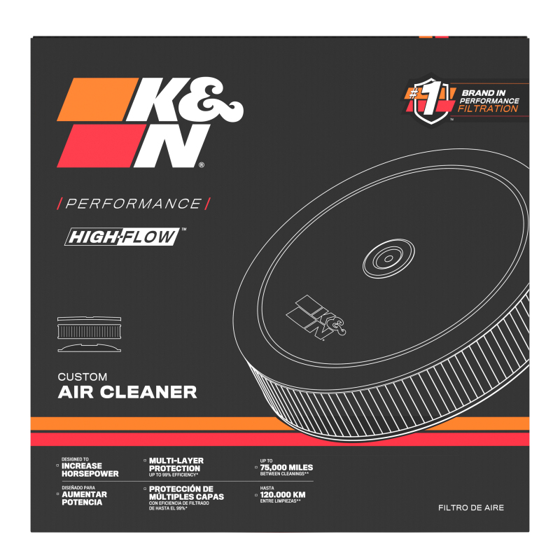K&N Filters 60-1430 Custom Air Cleaner Assembly - Image 10