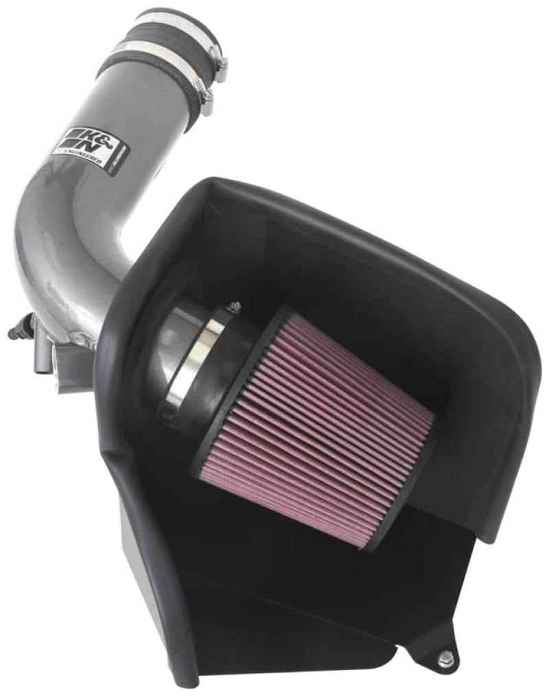 K&N Filters 69-5328TC Air Intake System with aluminum intake tube