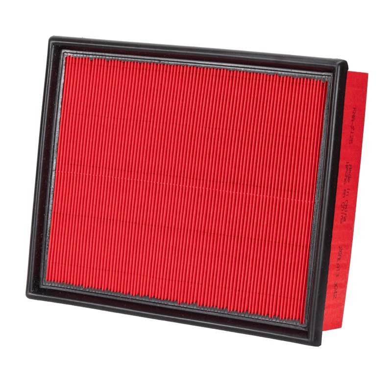 Close-up of K&N KNA-2125 air filter showing filter media