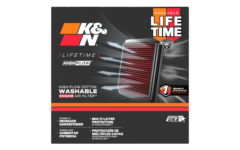 K&N BM-1299 High-Flow Air Filter for Motorcycles - Image 8
