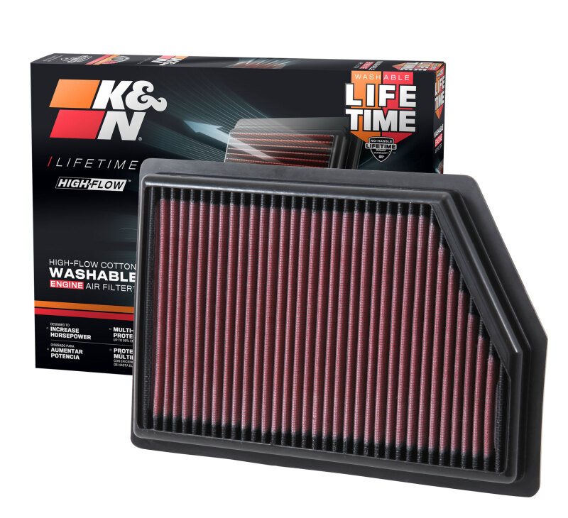 K&N 33-5009 High-Flow Air Filter for Jeep Cherokee 2014-2018 - Image 8