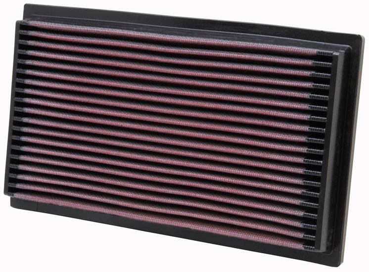 Close-up of K&N 33-2059 Air Filter with layered cotton media