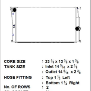 CSF 7080 High-Performance All-Aluminum Radiator front view