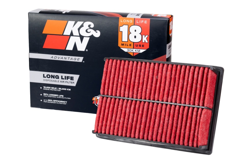 Long service life air filter by K&N Filters