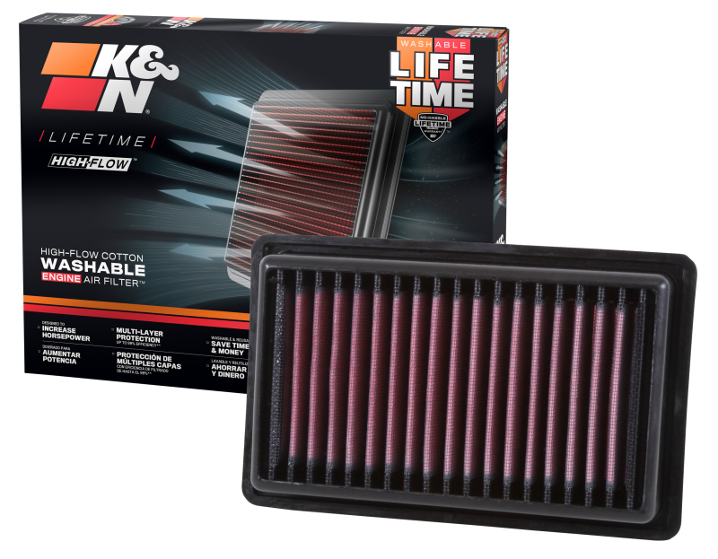 K&N 33-3043 High-Flow Air Filter for Smart Vehicles - Image 9