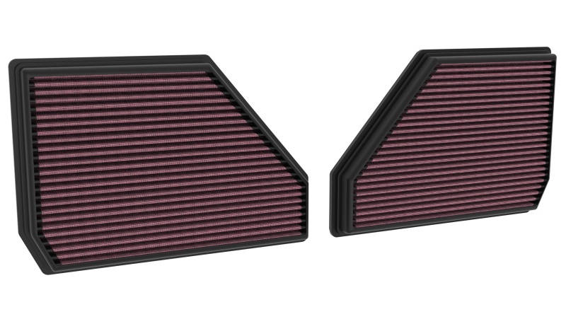 Close-up of K&N 33-5144 Air Filter showing layered cotton media