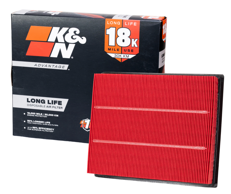K&N Filters KNA-5126 Air Filter installed in factory air box