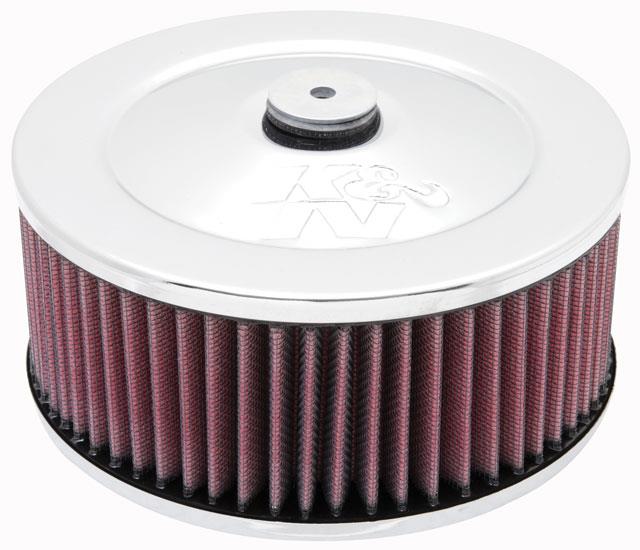 K&N Filters air cleaner assembly with base and top plate